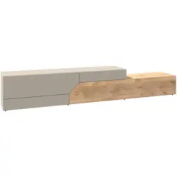 Lowboard Taupe, Wildeiche 288/50/44,5 cm