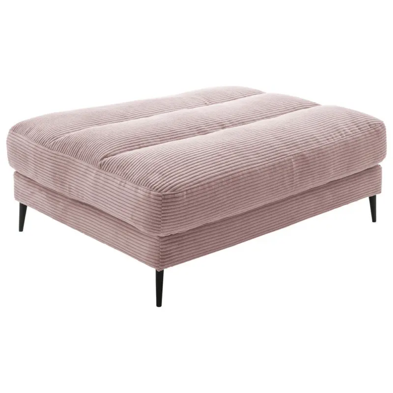 Hockerbank in Textil Rosa