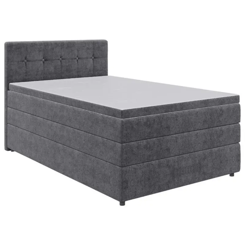 Boxspringbett 120/200 cm in Grau