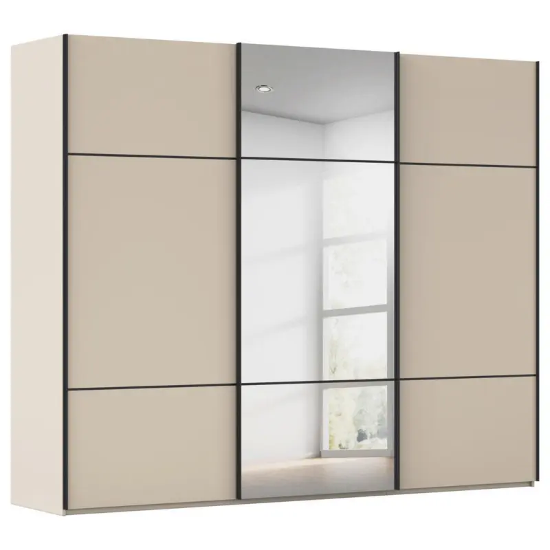 Schwebet&uuml;renschrank in Champagner