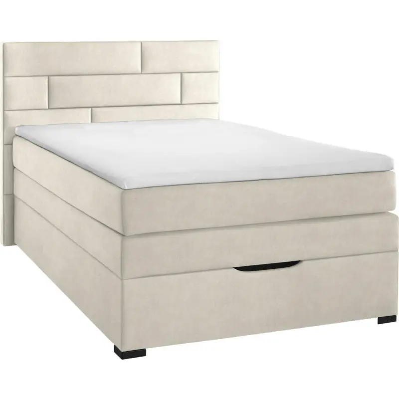 Boxspringbett 100/200 cm in Creme