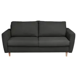 Schlafsofa in Flachgewebe Anthrazit Modern, Industrial, Boho