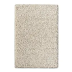 Hochflorteppich 160/230 cm Wei&szlig;