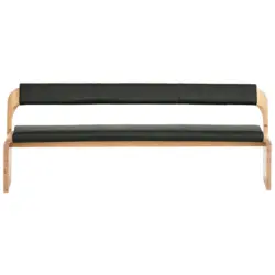 Sitzbank 187/84/69,6 cm in Eichefarben, Olivgr&uuml;n