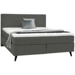 Boxspringbett 160/200 cm in Grau