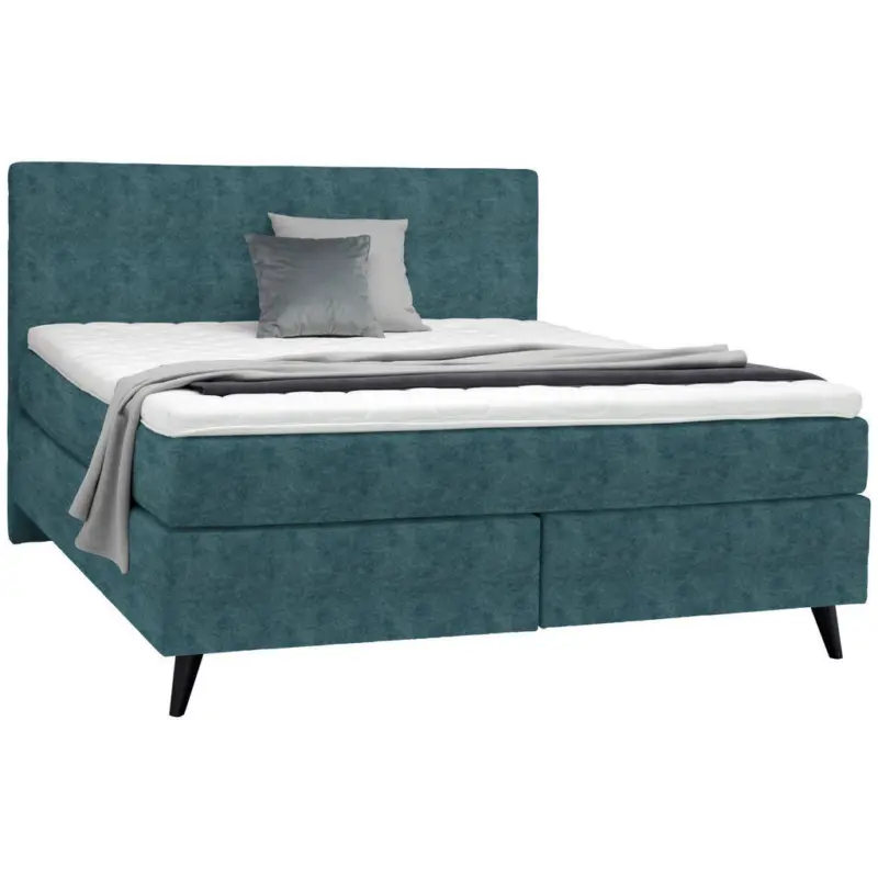 Boxspringbett 180/200 cm in Blau
