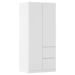 Dreht&uuml;renschrank in Wei&szlig;