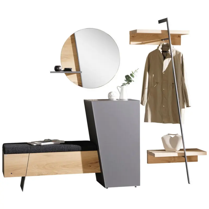 Garderobe 4-teilig in 227/202/44,2 cm