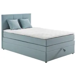 Boxspringbett 120/200 cm in Hellblau