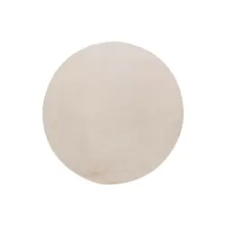 Hochflorteppich 160 cm Creme