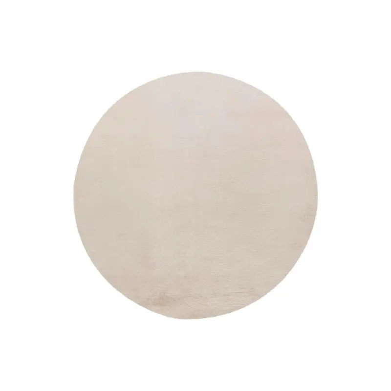 Hochflorteppich 160 cm Creme