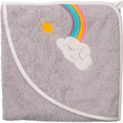 Kapuzenbadetuch Wolke 100/100 cm