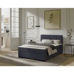 Boxspringbett 140/200 cm in Anthrazit