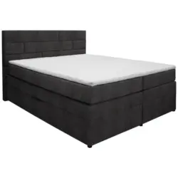 Boxspringbett 180/200 cm in Anthrazit
