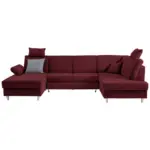 XXXLutz Lauterach - Ihr M&ouml;belhaus bei Bregenz Wohnlandschaft in Webstoff Rot