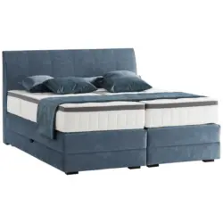 Boxspringbett 200/200 cm in Blau