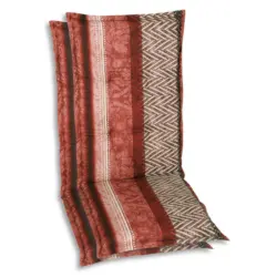 Sesselauflagenset in Rot, Schwarz, Dunkelrot Graphik