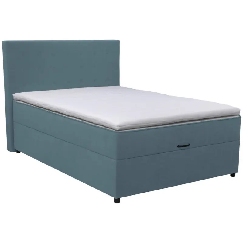 Boxbett 140/200 cm in Blau
