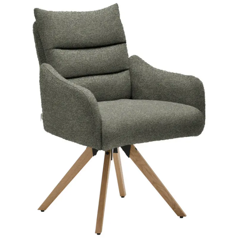 Armlehnstuhl Beinauswahl, Lederauswahl, Stoffauswahl, Gestellauswahl, Sitzfl&auml;che 180&deg; drehbar, automatische R&uuml;ckholfunktion Chenille