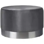 XXXLutz Lauterach - Ihr M&ouml;belhaus bei Bregenz Hocker in Metall, Textil Grau, Edelstahlfarben