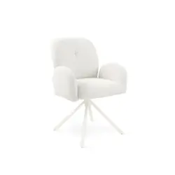 Armlehnstuhl Typenauswahl, Sitzfl&auml;che 360&deg; drehbar, inklusive Armlehnen, abwischbar, gepolsterte Armlehnen Webstoff, Boucl&eacute;