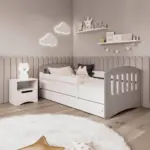 XXXLutz Lauterach - Ihr M&ouml;belhaus bei Bregenz Kinder-/Juniorbett 80/160 cm in Grau, Wei&szlig;