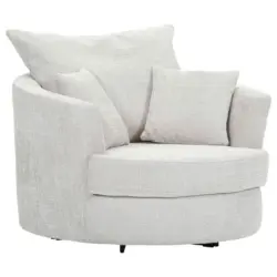 Sessel in Chenille Creme