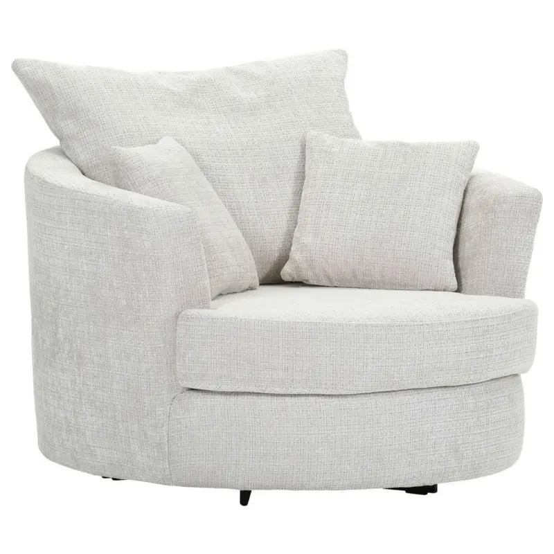 Sessel in Chenille Creme