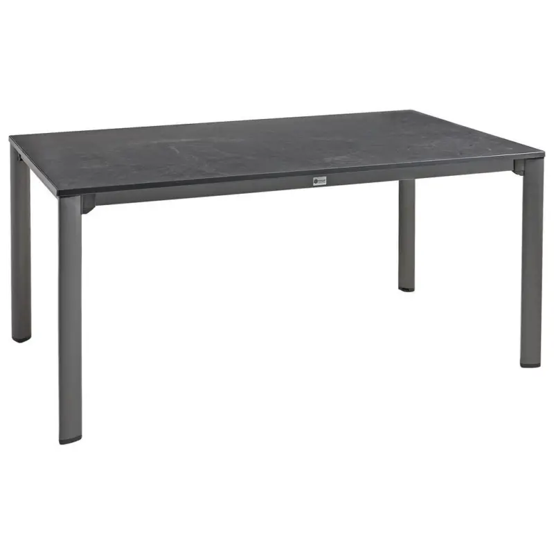 Gartentisch Metall Anthrazit rechteckig