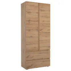 Dreht&uuml;renschrank in Eichefarben