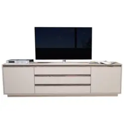 Lowboard Nussbaumfarben, Kaschmir 220/64/45 cm