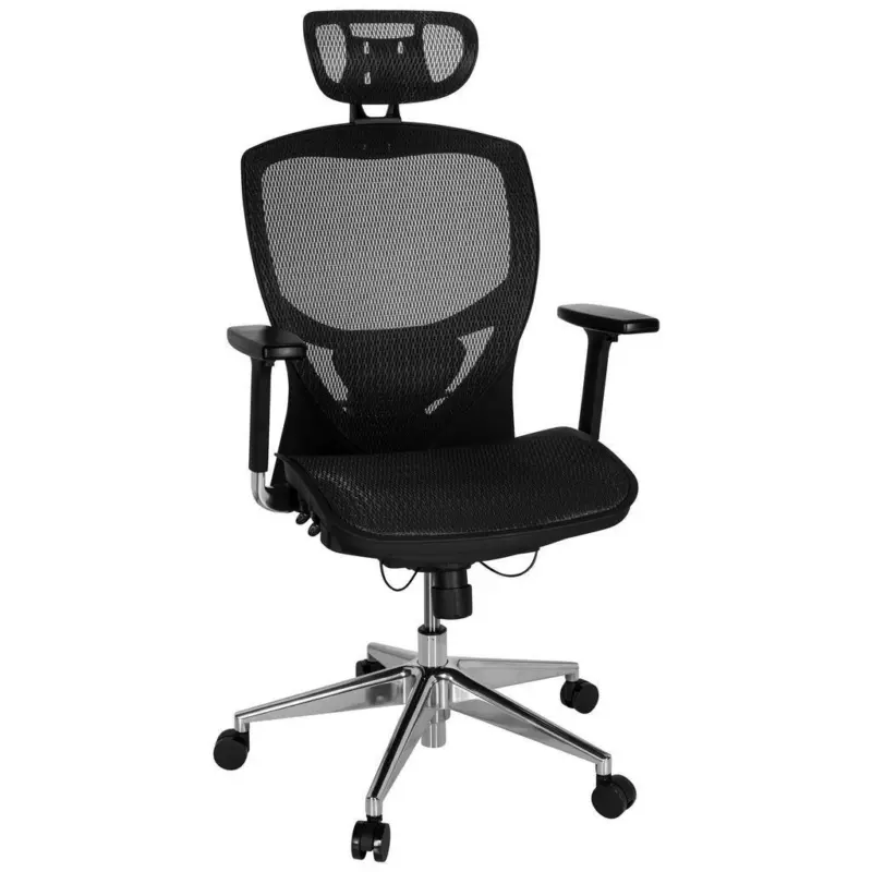 Drehstuhl in Netzbespannung Schwarz