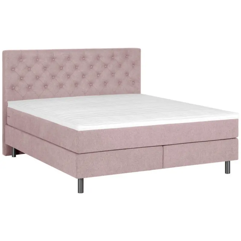 Boxspringbett 180/200 cm in Rosa