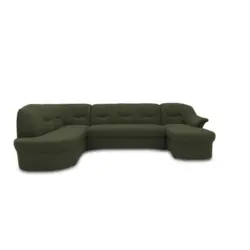 Wohnlandschaft in Mikrofaser Gr&uuml;n