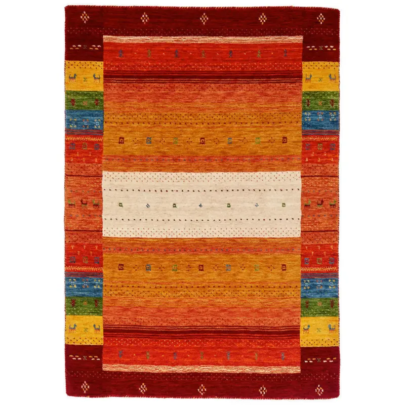 Orientteppich 70/140 cm Sehnsucht nach Eden Multicolor, Rot