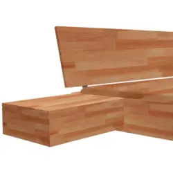 Nachtk&auml;stchen in massiv Kernbuche Buchefarben