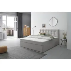 Boxbett 160/200 cm in Grau