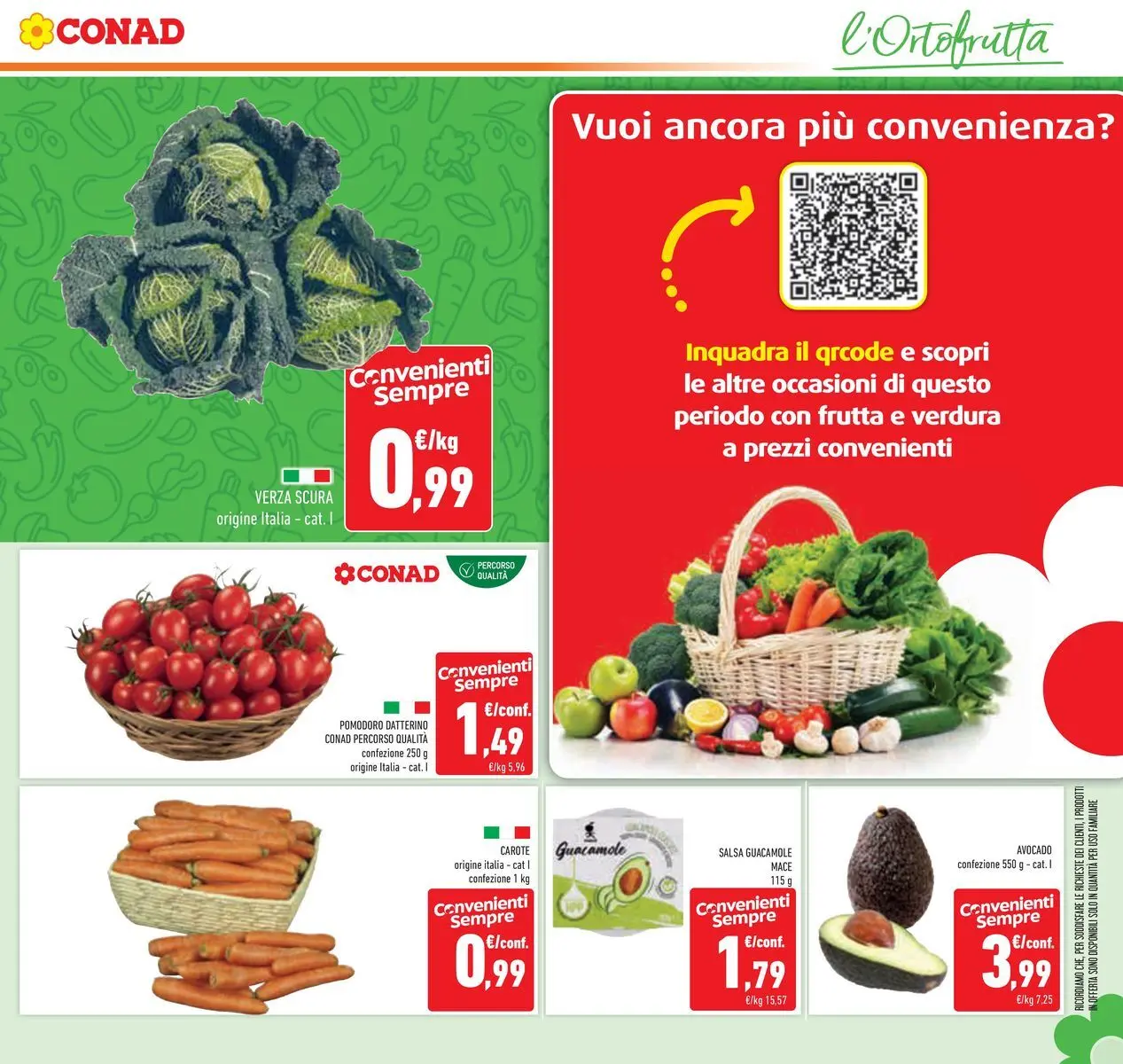 Volantino Conad dal 25/02/2026 > Anteprima | Pagina: 9 | Prodotti: Frutta, Salsa, Pomodoro, Carote