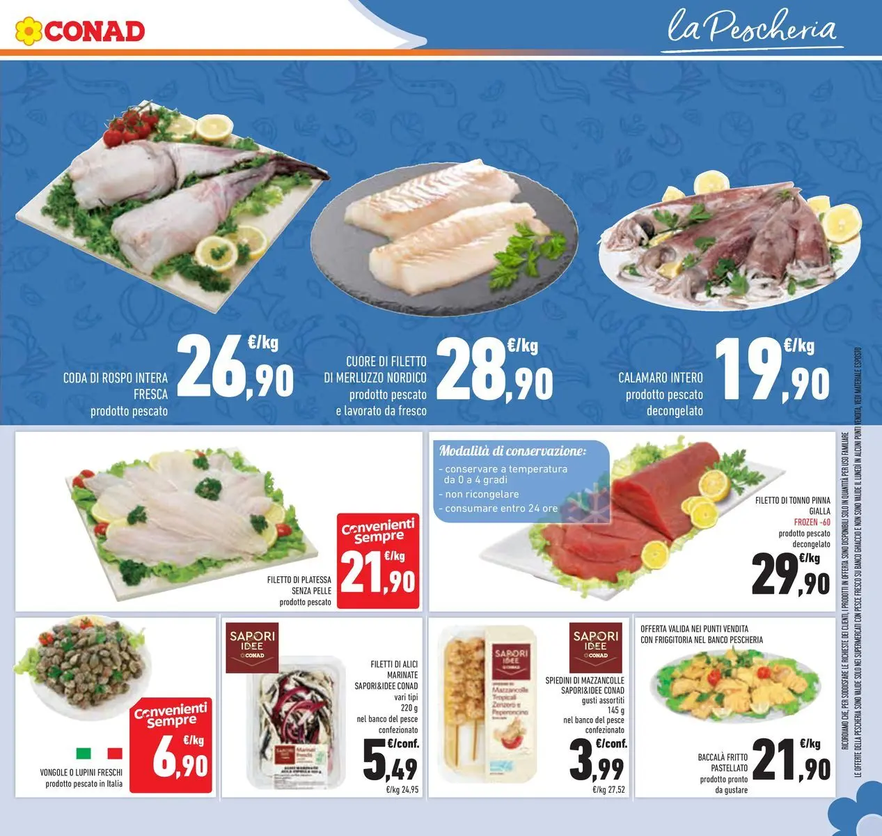Volantino Conad dal 25/02/2026 > Anteprima | Pagina: 15 | Prodotti: Vongole, Mazzancolle, Peperoncino, Alici