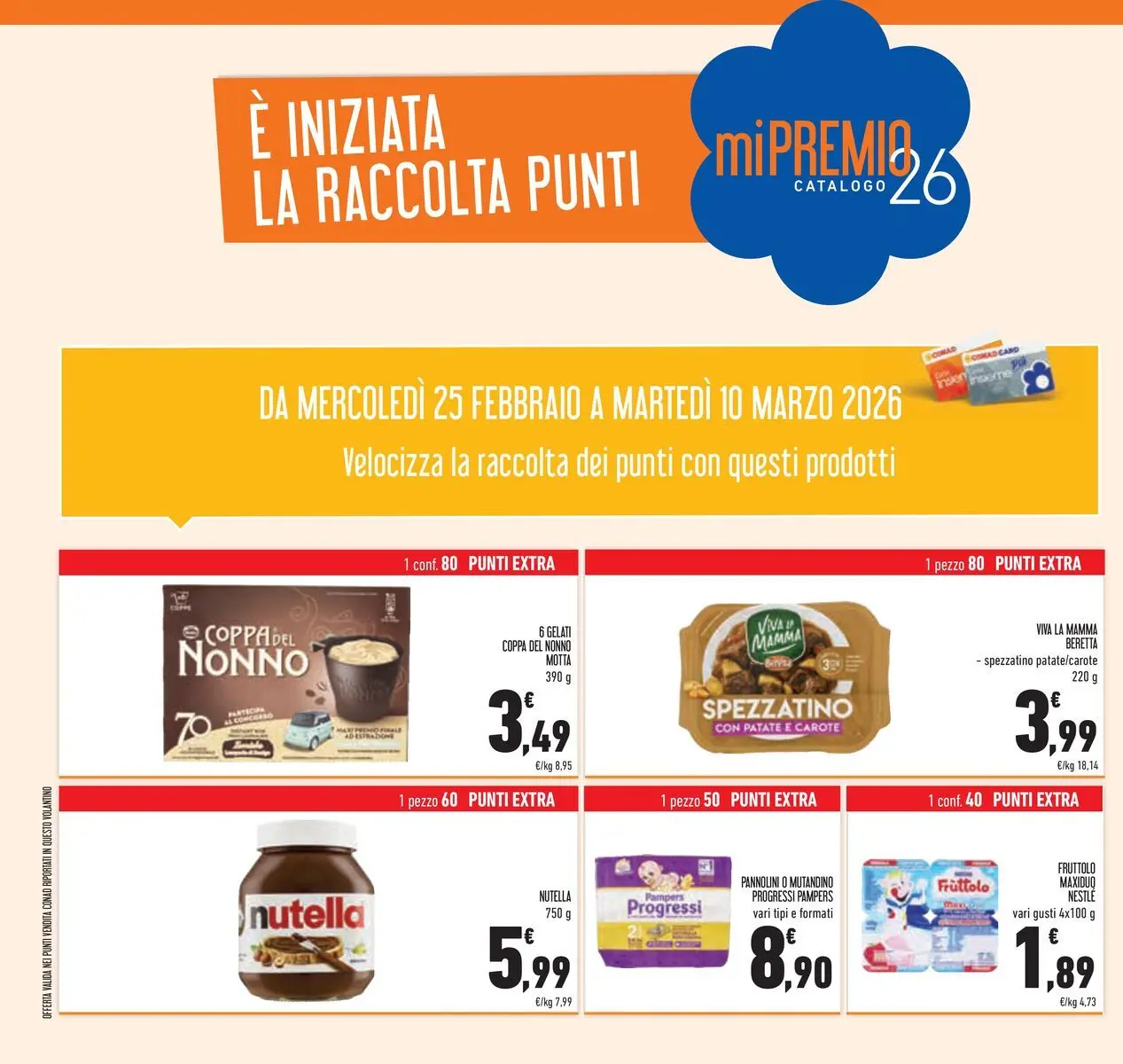 Volantino Conad dal 25/02/2026 > Anteprima | Pagina: 32 | Prodotti: Patate, Carote, Nutella, Pampers