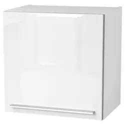 K&uuml;chenoberschrank 50/50/34,6 cm in Wei&szlig;, Wei&szlig; Hochglanz