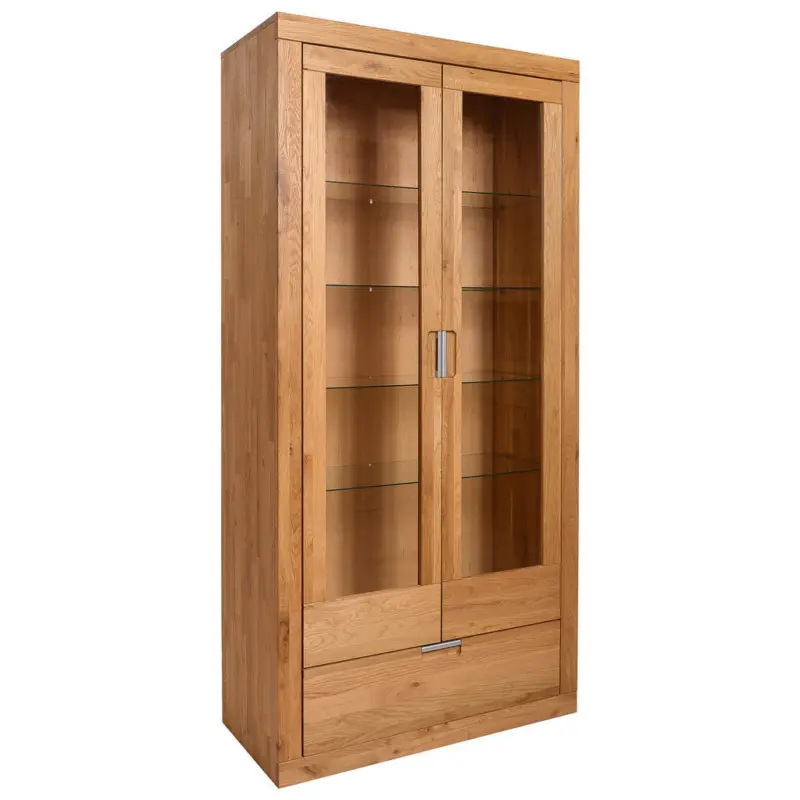 Vitrine in massiv Wildeiche Wildeiche