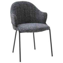 Armlehnstuhl Lederauswahl, Stoffauswahl beflockt