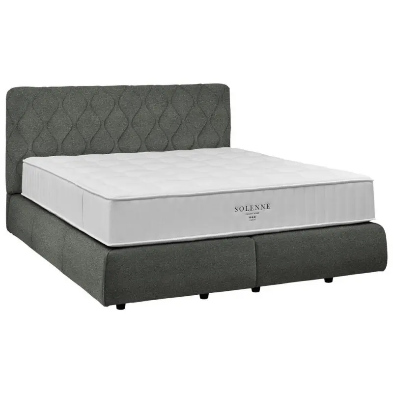 Boxspringbett 160/200 cm in Grau