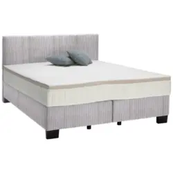 Boxspringbett 200/200 cm in Grau