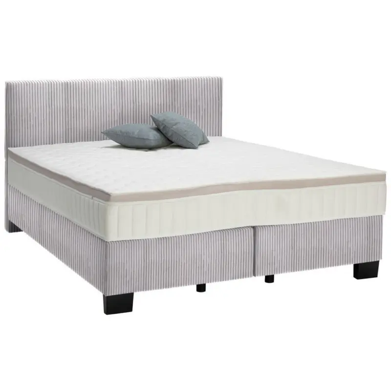 Boxspringbett 200/200 cm in Grau