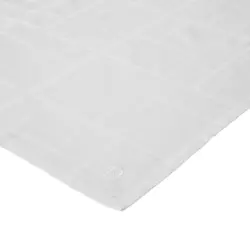 Tischdecke Textil Flachgewebe Wei&szlig; 140/220 cm