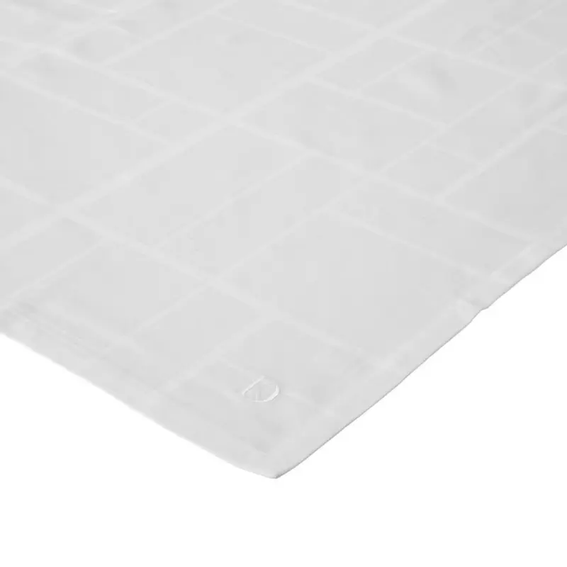 Tischdecke Textil Flachgewebe Wei&szlig; 140/220 cm