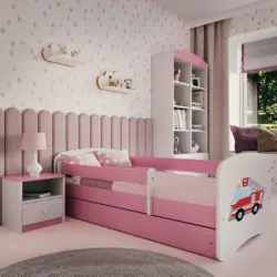 Kinder-/Juniorbett 80/160 cm in Pink