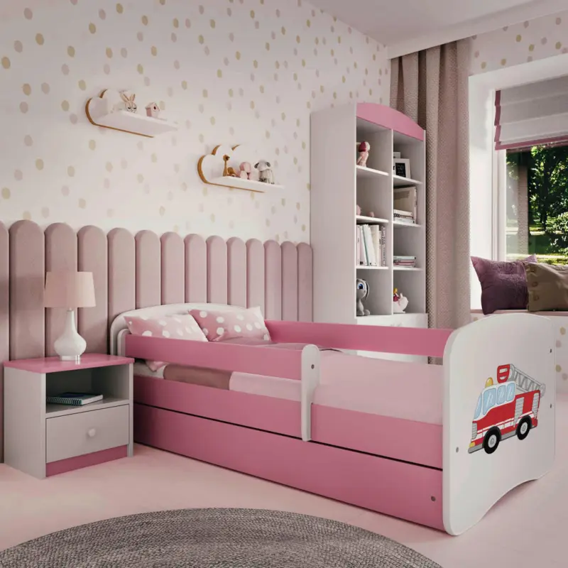 Kinder-/Juniorbett 80/160 cm in Pink
